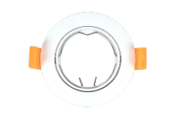 LED GU10 Inbouwspot Armatuur, Rond, Kantelbaar, IP20, Wit