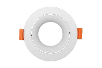 LED GU10 Inbouwspot Armatuur, Rond, Kantelbaar, IP20, Wit