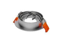 LED GU10 Inbouwspot Armatuur, Rond, Kantelbaar, IP20, Geborsteld Aluminium