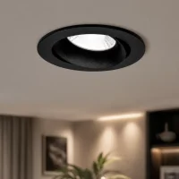 LED GU10 Inbouwspot Armatuur, Rond, Kantelbaar, IP20, Mat Zwart
