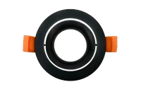 LED GU10 Inbouwspot Armatuur, Rond, Kantelbaar, IP20, Mat Zwart