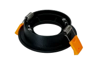 LED GU10 Inbouwspot Armatuur, Rond, Kantelbaar, IP20, Mat Zwart