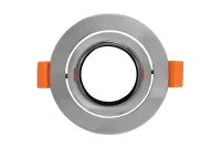 LED GU10 Inbouwspot Armatuur, Rond, Kantelbaar, IP20, Chroom