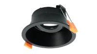 LED GU10 Inbouwspot Armatuur, Rond, Kantelbaar, IP20, Mat Zwart