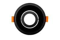 LED GU10 Inbouwspot Armatuur, Rond, Kantelbaar, IP20, Mat Zwart