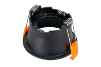 LED GU10 Inbouwspot Armatuur, Rond, IP20, Mat Zwart