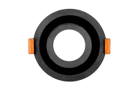 LED GU10 Inbouwspot Armatuur, Rond, IP54, Mat Zwart