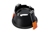 LED GU10 Inbouwspot Armatuur, Rond, IP54, Mat Zwart