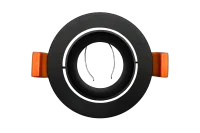 LED GU10 Inbouwspot Armatuur, Rond, Kantelbaar, IP20, Mat Zwart