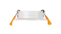 LED GU10 Inbouwspot Armatuur, Rond, Kantelbaar, IP20, Wit + Zilver