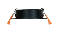 LED GU10 Inbouwspot Armatuur, Rond, Kantelbaar, IP20, Mat Zwart + Zilver