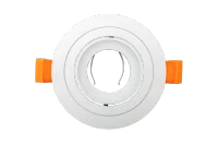 LED GU10 Inbouwspot Armatuur, Rond, Kantelbaar, IP20, Wit