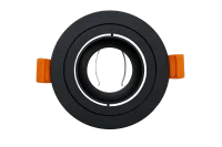 LED GU10 Inbouwspot Armatuur, Rond, Kantelbaar, IP20, Mat Zwart
