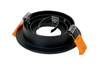 LED GU10 Inbouwspot Armatuur, Rond, Kantelbaar, IP20, Mat Zwart