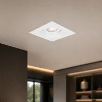 LED GU10 Inbouwspot Armatuur, Vierkant, IP20, Wit