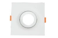 LED GU10 Inbouwspot Armatuur, Vierkant, IP20, Wit