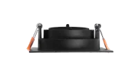 LED GU10 Inbouwspot Armatuur, Vierkant, Kantelbaar, IP20, Mat Zwart