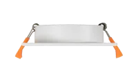 LED GU10 Inbouwspot Armatuur, Vierkant, Kantelbaar, IP20, Wit