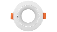 LED GU10 Inbouwspot Armatuur, Rond, Kantelbaar, IP20, Wit