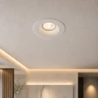 LED GU10 Inbouwspot Armatuur, Rond, Kantelbaar, IP20, Wit