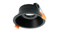 LED GU10 Inbouwspot Armatuur, Rond, Kantelbaar, IP20, Zwart