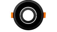 LED GU10 Inbouwspot Armatuur, Rond, Kantelbaar, IP20, Zwart