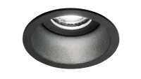 LED GU10 Inbouwspot Armatuur, Rond, IP54, Mat Zwart