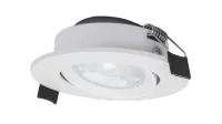 LED Inbouwspot, Rond, 5W/8W, 4CCT, 2700K/3000K/4000K/6500K, IP54 front, Dimbaar, Wit