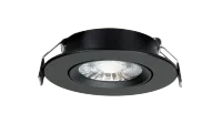 LED Inbouwspot, Rond, 5W/8W, 4CCT, 2700K/3000K/4000K/6500K, IP54 front, Dimbaar, Zwart