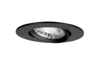 LED Inbouwspot, Rond, 5W/8W, 4CCT, 2700K/3000K/4000K/6500K, IP54 front, Dimbaar, Zwart