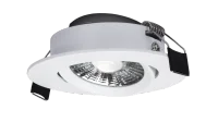 LED Inbouwspot, Rond, 6W, Dim to Warm, 1800K-3000K, IP54 front, Dimbaar, Wit