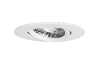 LED Inbouwspot, Rond, 6W, Dim to Warm, 1800K-3000K, IP54 front, Dimbaar, Wit