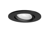 LED Inbouwspot, Rond, 6W, Dim to Warm, 1800K-3000K, IP54 front, Dimbaar, Zwart