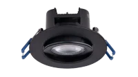 LED Inbouwspot, CCT, Rond, Dimbaar, Zwart, IP44