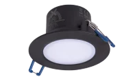 LED Inbouwspot Zwart, 2700K Warm Wit, IP65