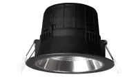 LED Inbouw Downlight, 6–9W, 2700K/3000K/4000K, Dimbaar, Rond, IP54, Zwart, Aluminium Reflector