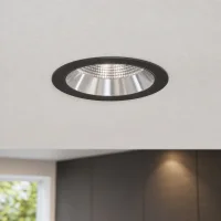 LED Inbouw Downlight, 6–9W, 2700K/3000K/4000K, Dimbaar, Rond, IP54, Zwart, Aluminium Reflector