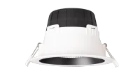 LED Inbouw Downlight, 9–12W, 2700K/3000K/4000K, Dimbaar, Rond, IP54, Wit, Zwart Reflector
