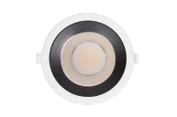 LED Inbouw Downlight, 9–12W, 2700K/3000K/4000K, Dimbaar, Rond, IP54, Wit, Zwart Reflector