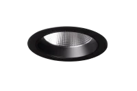 LED Inbouw Downlight, 9–12W, 2700K/3000K/4000K, Dimbaar, Rond, IP54, Zwart, Aluminium Reflector