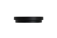 LED Wand- en Plafondarmatuur, 17–21W Instelbaar, 3000K/4000K, Dimbaar, IP44, Zwart