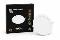LED Slim Paneel, 12W, 3CCT, Rond, IP20, Wit