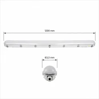 LED Waterdicht Armatuur Pro+, 150 cm, 29W, CCT, IP65, Noodunit
