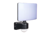 LED Breedstraler met Bewegingssensor, 30W, 4000K, IP65, Zwart