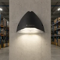 LED Industriële Wandlamp met Bewegingssensor, 20W, 4000K, IP65, IK10, Zwart