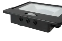 LED Breedstraler met Bewegingssensor, 30W, 3000K, IP65, Zwart