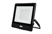LED Breedstraler met Bewegingssensor, 50W, 6500K, IP65, Zwart