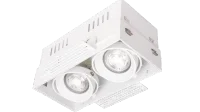 Inbouw Trimless Fitting, 2xGU10, Wit