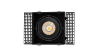 LED Inbouw Trimless Downlight, 1x10W, 2700K, Zwart, Fase Dimbaar