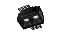 LED Inbouw Trimless Linear Downlight, 2x3W, 2700K, Zwart